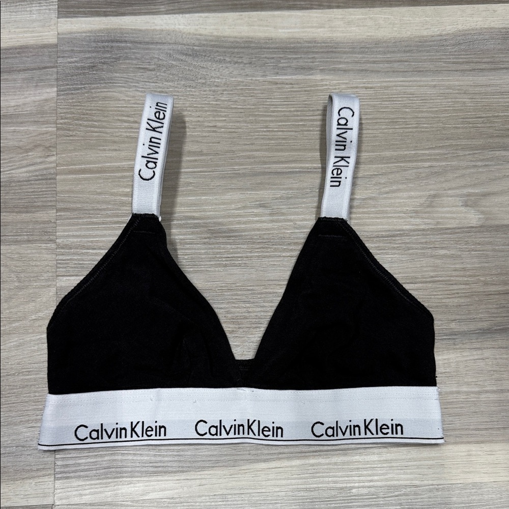 Calvin Klein Black and White Bralette size XXS